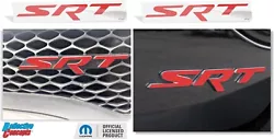 Decals (stickers) designed to overlay the top section of the factory SRT emblems located on the. 2 SRT decals;one for...