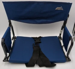 This comfortable chair easily folds down for convenient travel and storage. Chair is intact and opens and closes...
