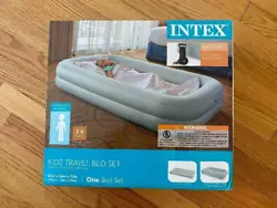 Intex - KIDZ Travel Bed Set w/ Hi-Output Hand Pump- 42 x 66 x 10  NEW IN BOX- The pictures are part of the description.