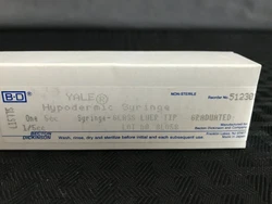 Model:Yale 5cc Reusable Glass Syringe w/ Glass Luer Slip Tip, A361. Capacity: 5cc (5mL). Our inventory is sourced...