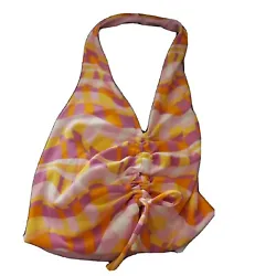 Phoebe Rouched Front Halter Top Size extra small Nwt Mango Purple Color.