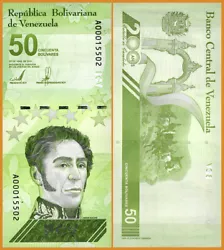 = to 50 Million Bolivars. This is the newly released digital currency from Venezuela. These notes were developed and...