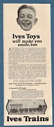 Original 1922 print ad from magazine. The ad is slightly larger than the scan shows (top of boys head is present as is...