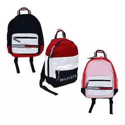 Tommy Hilfiger Backpack.  1 zip main pocket & 1 small front zip pocket. Adjustable shoulder straps. Approximate...