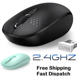 2.4GHz wireless mice provide a fast, stable connection. High anti-interference performance with 33ft/10m transmission...
