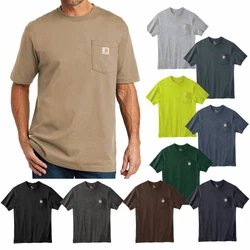 A classic for 25 years. Carhartt label sewn on left chest pocket. Rib knit crewneck. Durable 6.75-ounce, 100% cotton...