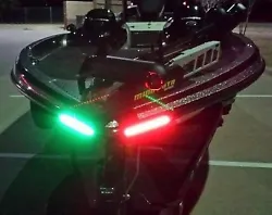 This is a red and green LED light strip kit for the bow of your boat. Wire can be connected to any 12v source in the...