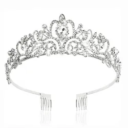 The bridal tiaras and crowns are suitable for your lover,girlfriend,wife,mother etc. almost ladies. Tiara Crown with...