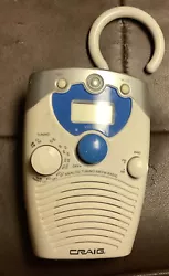Craig Shower Radio with clock.