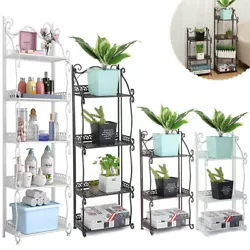 Foldable Shelf Rack. 1 x 3/4/5 Layers Shelf Rack. No-Assembly, with foldable design, it only takes up a small space,...