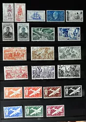 Beau lot de 22 timbres colonies neuf de Létat Français de l’Océanie. Trace de charnières.