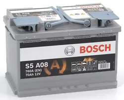 La batterie Bosch S5A08 est 100% sans entretien: une fois montée, la batterie est prête à l’emploi. Vous n’avez...