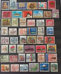 lot 115 timbres suisse oblitérés pas de double.