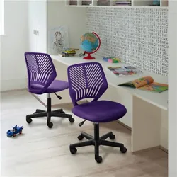 【STURDY & DURABLE】: This office chair is combined of plastic back, foam-padded seat, steel gas spring and nylon...