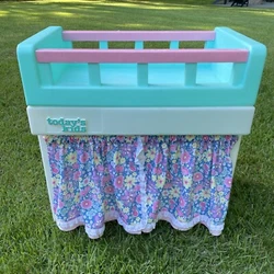 Todays Kids Brand Baby Doll Plastic Crib Nursery Changing Table w/Tub & Curtains For Below Storage2 Pieces With Crib...