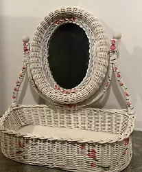 Perfect for a bathroom or bedroom, this mirror is sure to brighten up any space.