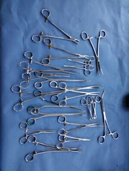 This lot includes 20 high-quality surgical stainless instruments from well-known brands like JARIT and V. MUELLER....