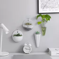 Features: The design with a hanging hole is convenient for wall hanging of the flower pot, the hook is strong viscose,...