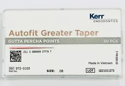 Kerr Autofit Greater Taper. Autofit cones have a parallel shank that is tapered to a point (similar to the end of a...