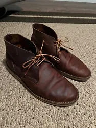 The rich brown color and classic chukka style make them versatile enough to wear with both casual and dressy...