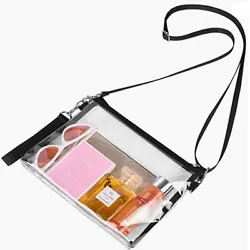 This stadium-approved small clear purse can be used in any venue that requires a clear bag and is perfect for concerts,...