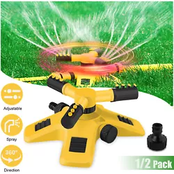 Multi Used: Super sprinkler, lawn irrigation, garden watering, three arm rotary lawn sprinkler. Three arm and 360...