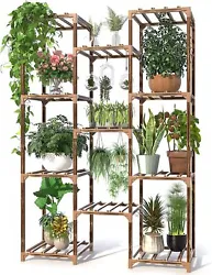 200 LBS Bearing: The maximum capacity of the indoor plant stand can reach 200 lbs. Large Capacity: 45.27