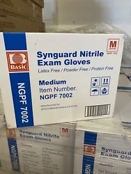 Basic NGPF-7001 Latex-Free & Powder-Free Medical Nitrile Exam Gloves - Case.