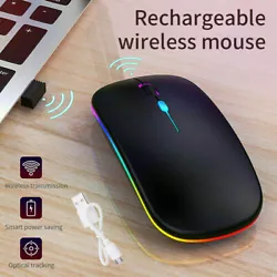 Turn off the mouse LED light when not in use to save power. The surface of wireless mouse is frosted material makes it...