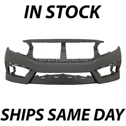 Front Bumper Cover for Your 2016 - 2018 Honda Civic! For Both Sedan & Coupe Models . >>>WE CAN PAINT IT FOR YOU! Does...