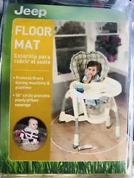 Jeep Floor Mat, Plastic Play Mat, Waterproof High Chair Floor Protector, Splat.