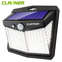 Claoner Upgraded 128LED Solar Motion Sensor Lights Outdoor. The solar motion sensor light is 11.2cm/4.4in long and...