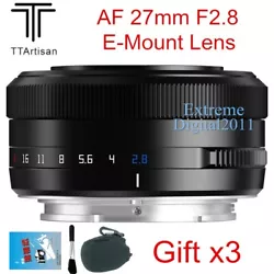 Features of this TTartisan Auto Focus 27mm F2.8 E-Mount Lens Interface for Firmware Upgrade: The firmware upgrade of...