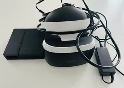 Casque VR Sony Ps4 Fonctionnel Voir photos. Il manque la caméra Intérieur du casque un peu usé