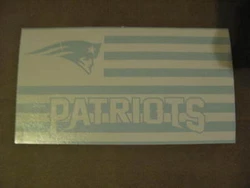 New England Patriots Flag car decal, Size Approx. Car Decal, Laptop Decal, Mug decal ,Tumbler Decal, Cup Decal, Phone...
