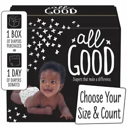 All Good diapers make a difference for your baby and babies in need! Good stuff in, bad stuff out. Thats All Good. I am...