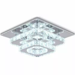 Multi Color Changeable Color: You can change the lighting color of led modern crystal chandelier as you like to create...