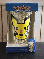 Pint Glass Pikachu Color Changing Drinking Glass Pokémon.