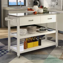 Special stainless steel table top, even If the kitchen trolley often placed wet dishes or fresh vegetables, the...