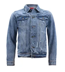 For a further customized fit, the jacket also has an adjustable button-strap hem. Sublte lightly faded wash on the...