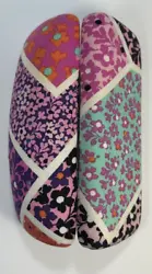 Keep your sunglasses safe and stylish with this VERA BRADLEY Clamshell Sunglasses Case in the MODERN MEDLEY design. The...