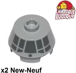 Lego 2x brique ronde cone 2x2 Truncated Millennium Falcon Cockpit gris/light bluish gray 98100pb15 NEUF. LA BRIQUE...
