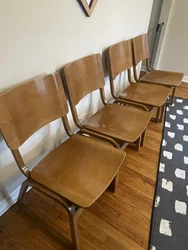 Unique Vintage Thonet Dining Chairs (set of 4). Purchased these at a vintage furniture shop in Chicago in 2012....