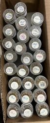 25 Rolls Lincoln wheat cents. The 1250 coins in each lot are the coins you receive. Coins are in circulated condition....