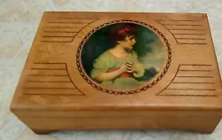 Jewelry Dresser Valet Box. Makes a nice addition to a ladies dresser! Made of light weight pine with 3/4