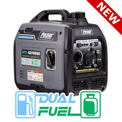 X1 GD400BN Dual Fuel Inverter Generator. 3700 peak watts / 3000 running watts on propane. Super quiet at 68db on full...
