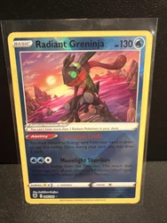 Radiant Greninja 046/189 Rare Holo Astral Radiance Pokemon Pack Fresh.