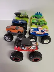 Monster Jam Hot Wheels Lot of 7 Monster Trucks 1:64 Scale Great Condition. Fast Shipping, Thanks for Shopping with Us &...