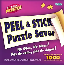 Peel & Stick Puzzle Preserver in 2007. PUZZLE PRESTO! This is a Product Made by Puzzle Enthusiasts for Puzzle...