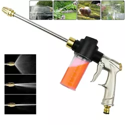 High Pressure Water Gun Garden Hose Wand Nozzle Sprayer Spray Cleaning Tool. -- Anti-corrosion, high-pressure sprayer...